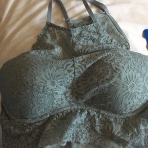 Green halter bralette from PINK